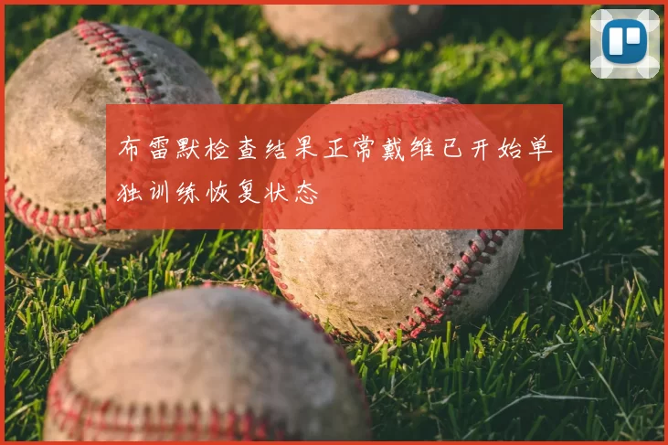 布雷默检查结果正常戴维已开始单独训练恢复状态