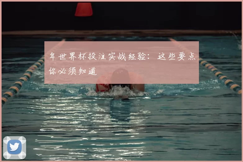 年世界杯投注实战经验：这些要点你必须知道