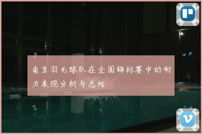 南京羽毛球队在全国锦标赛中的耐力表现分析与总结